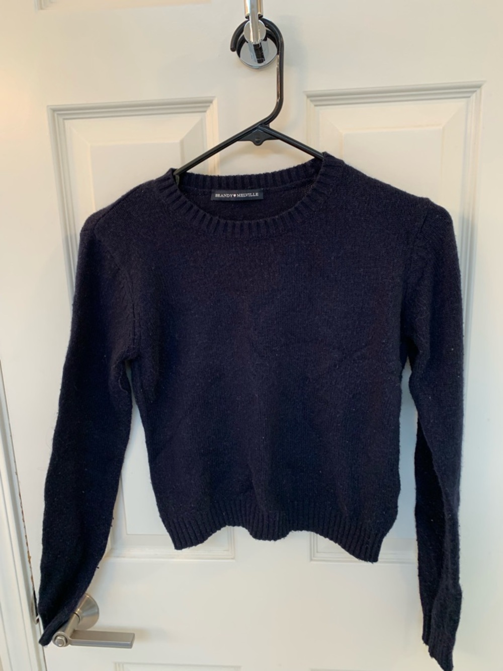 Brandy Melville Navy Blue Crewneck Sweater